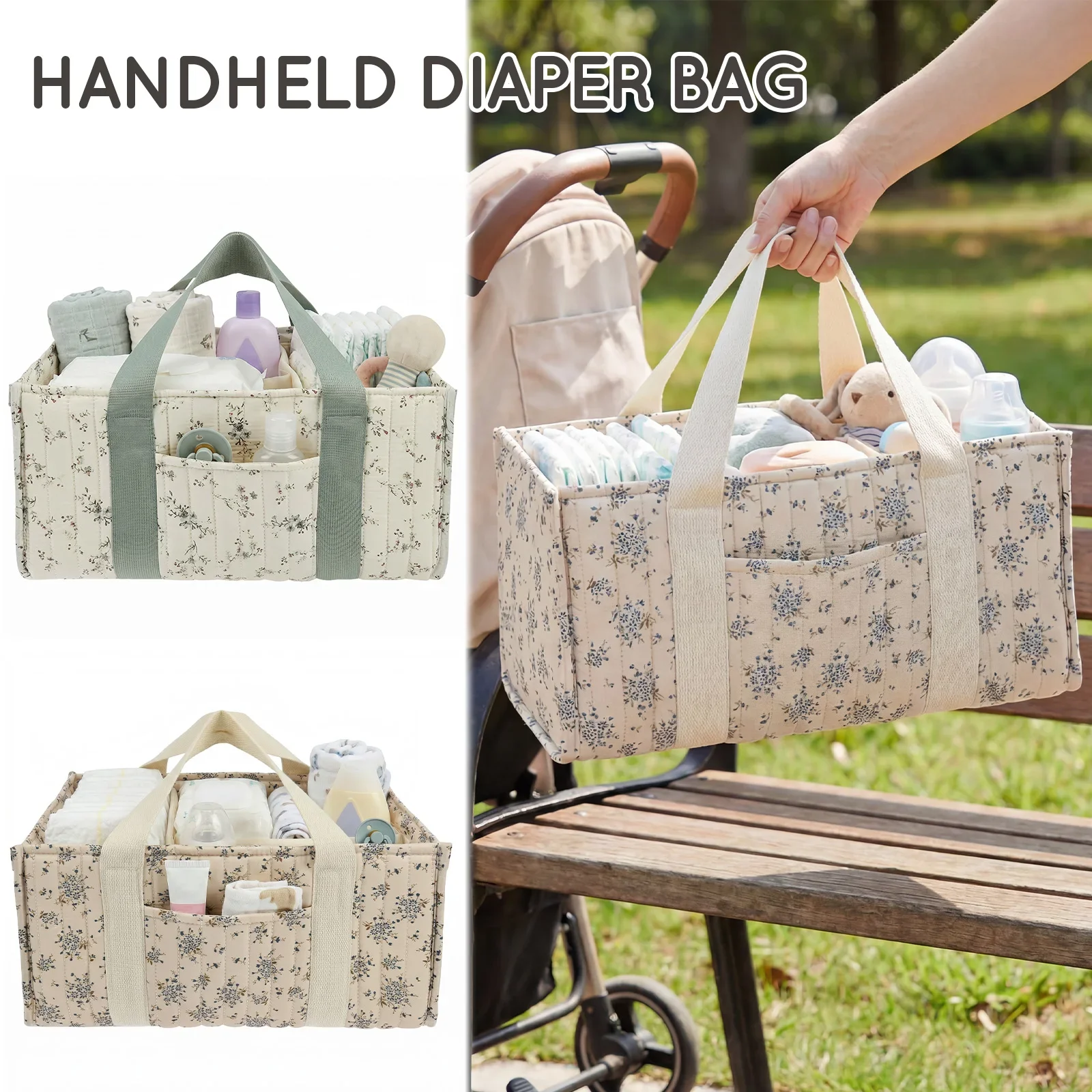Baby Nursery Storage - Organiseur de couches pliable à motif