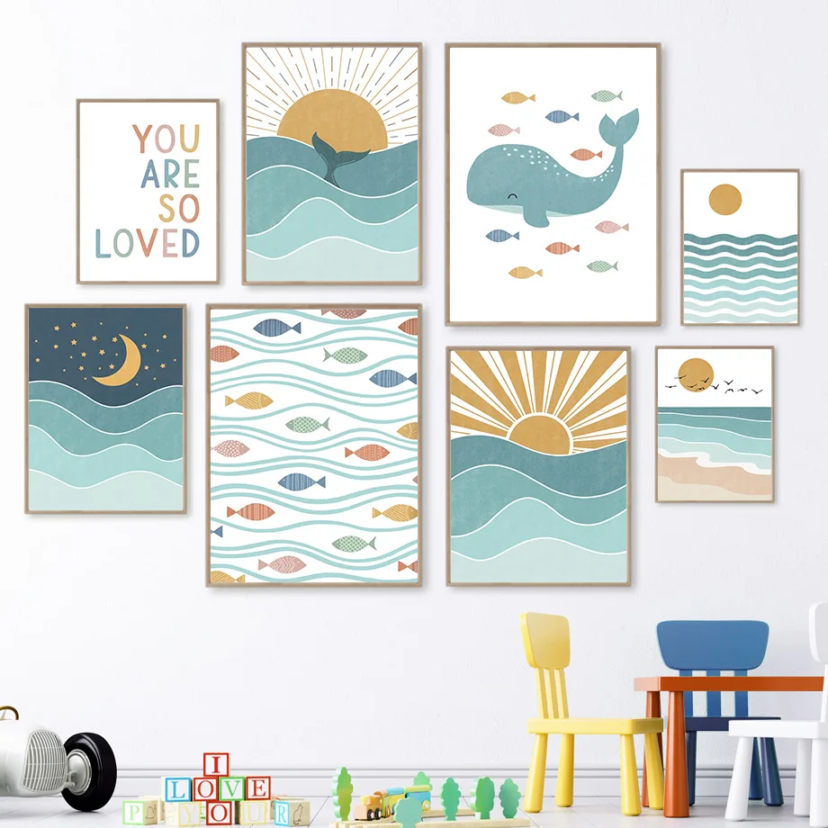Baby Boy Nursery Quotes - Peinture sur toile avec citations sur
