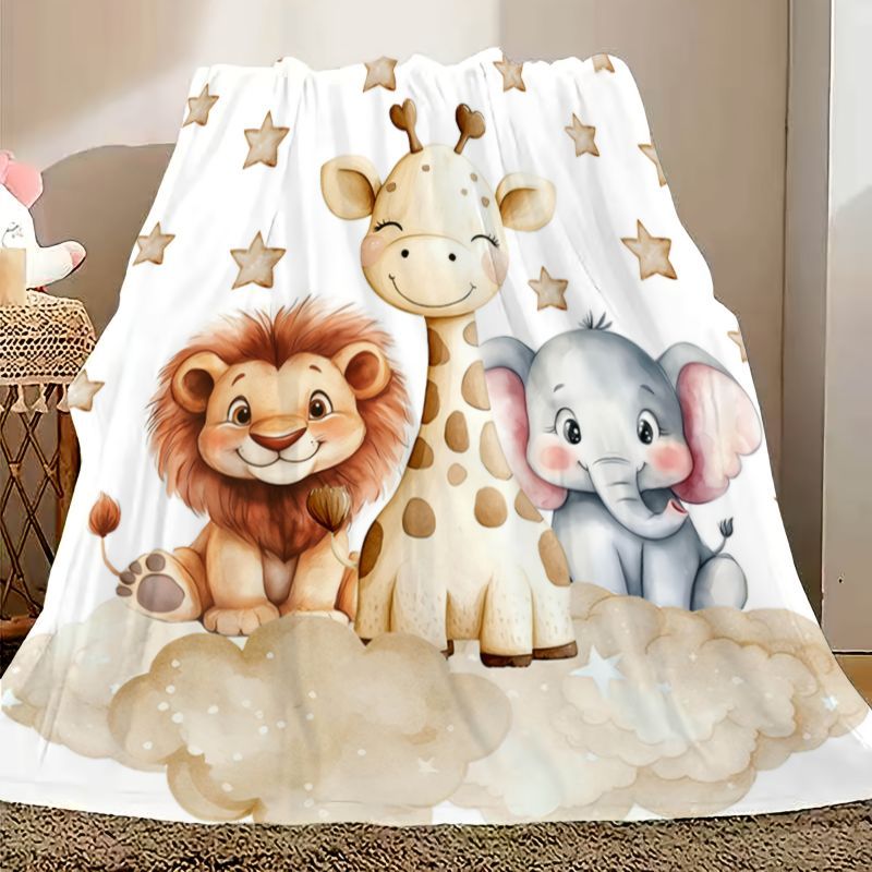Baby Nursery Accessories - VIKAMA – couverture en flanelle imprimée