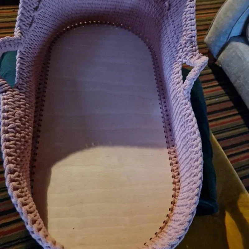 Baby Nursery Basket - Nouveau modèle 2026, base en bois