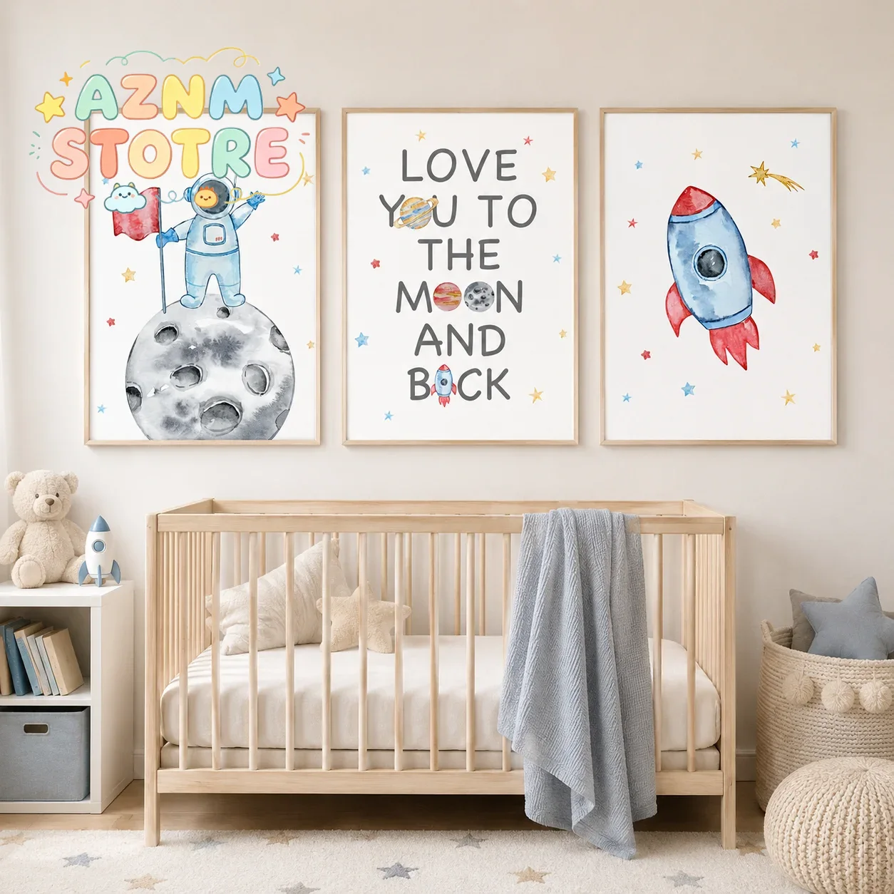 Baby Boy Nursery Quotes - Décoration murale pour chambre d'enfant :