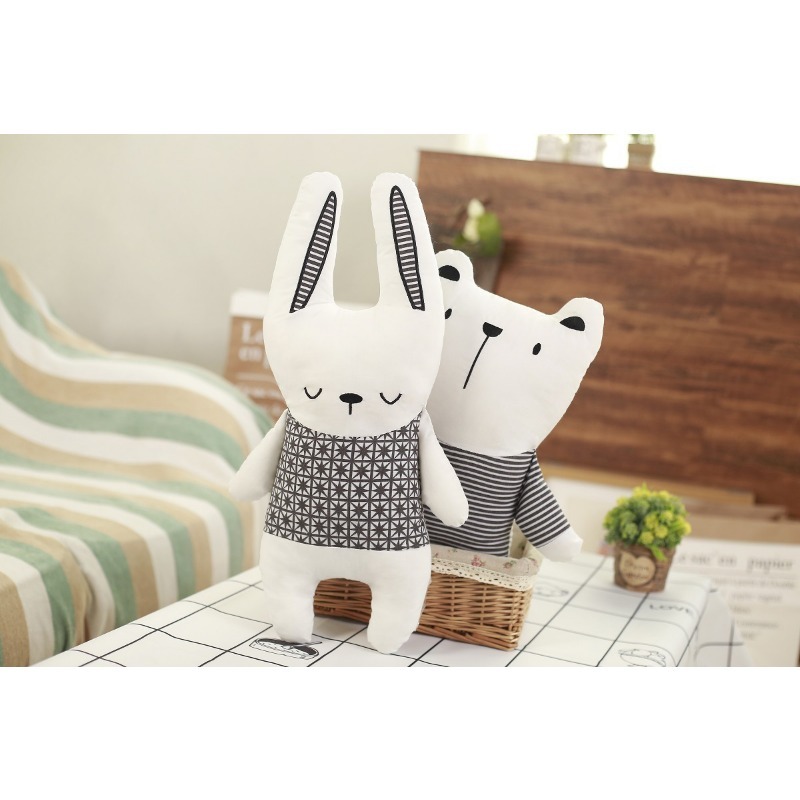 Baby Unicorn Nursery - Poupée en coton rembourrée, lapin, ours,