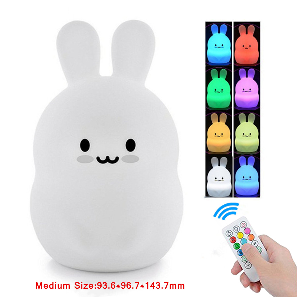 Baby Nursery Night Light - Capteur tactile lapin veilleuse télécommande 9