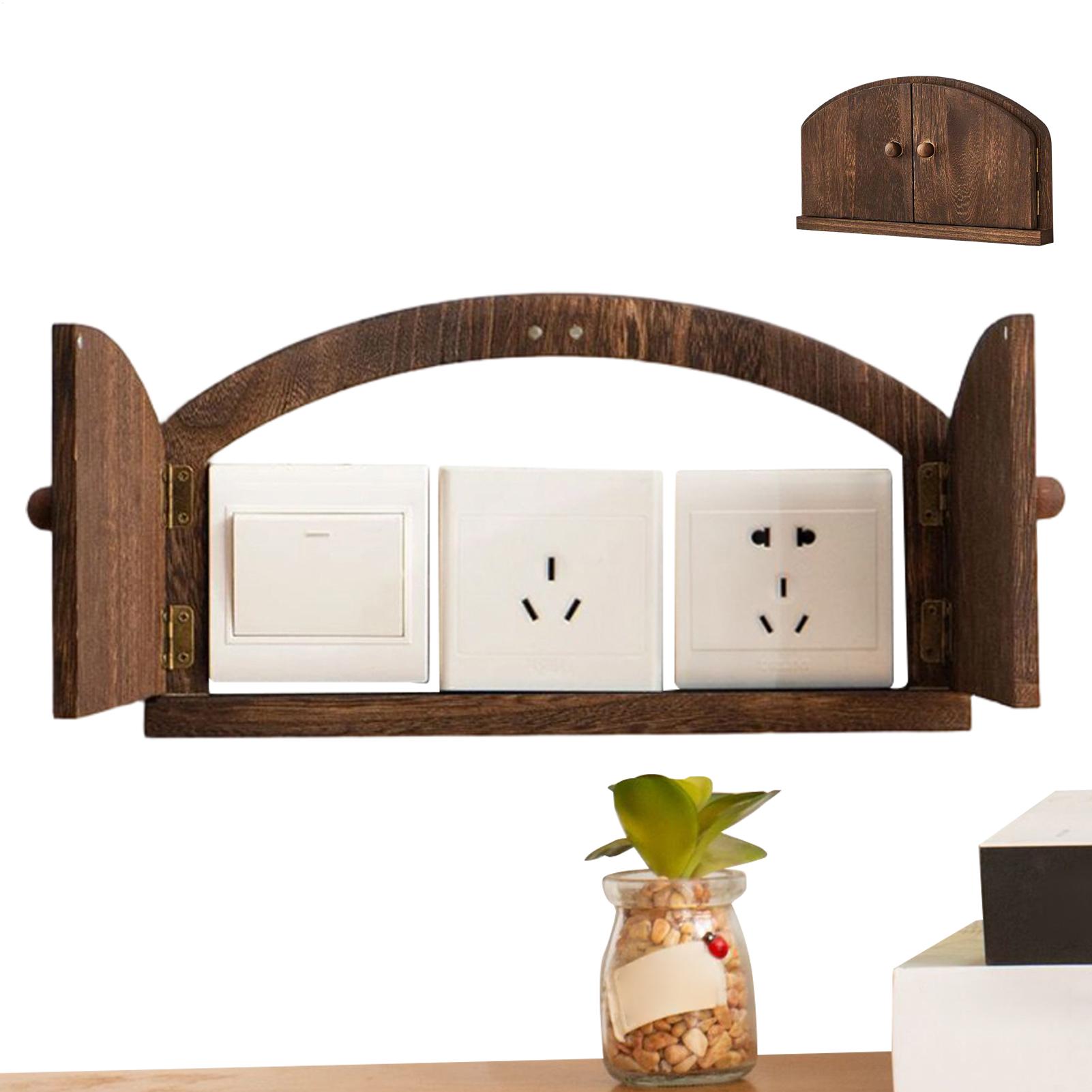 Outlet Cover Childproof - Cache-prise mural décoratif en bois pour