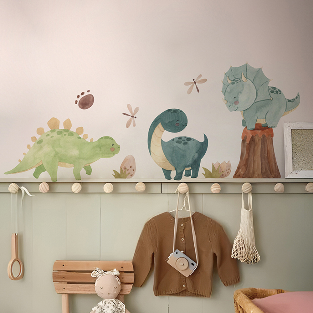 Baby Nursery Accessories - Stickers muraux dinosaures pour garçons et