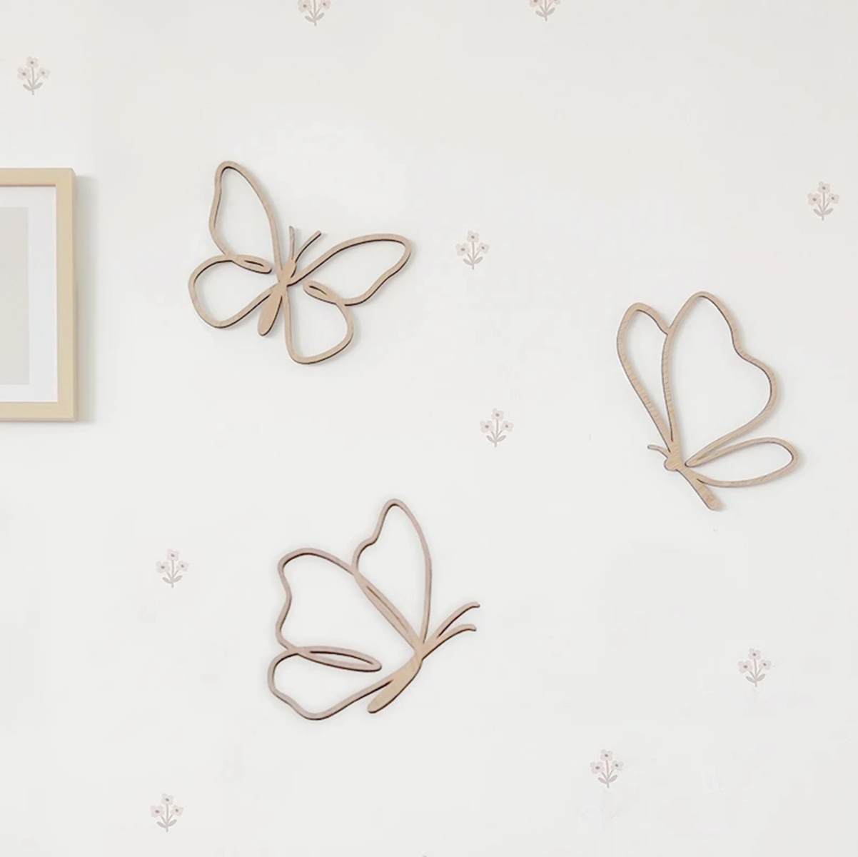 Baby Nursery Ideas - Panneau en bois avec papillons, Décoration