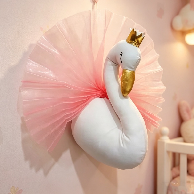 Baby Unicorn Nursery - Décoration murale en peluche douce, éléphant,