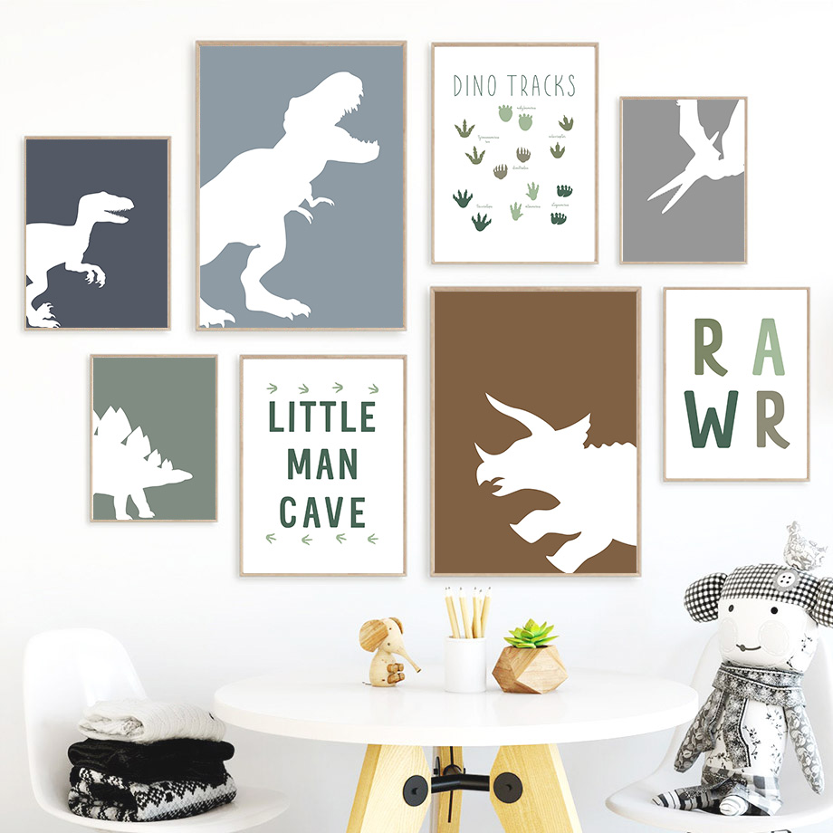 Baby Boy Nursery Quotes - Dinosaure Jurassique Tyrannosaurus Rex Triceratops Citations