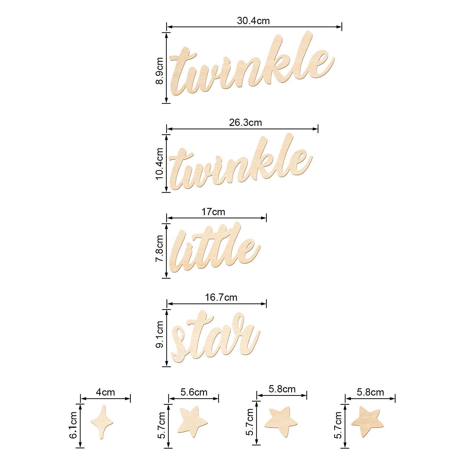 Panneau en bois Twinkle Twinkl - Baby Nursery Wall avis et prix