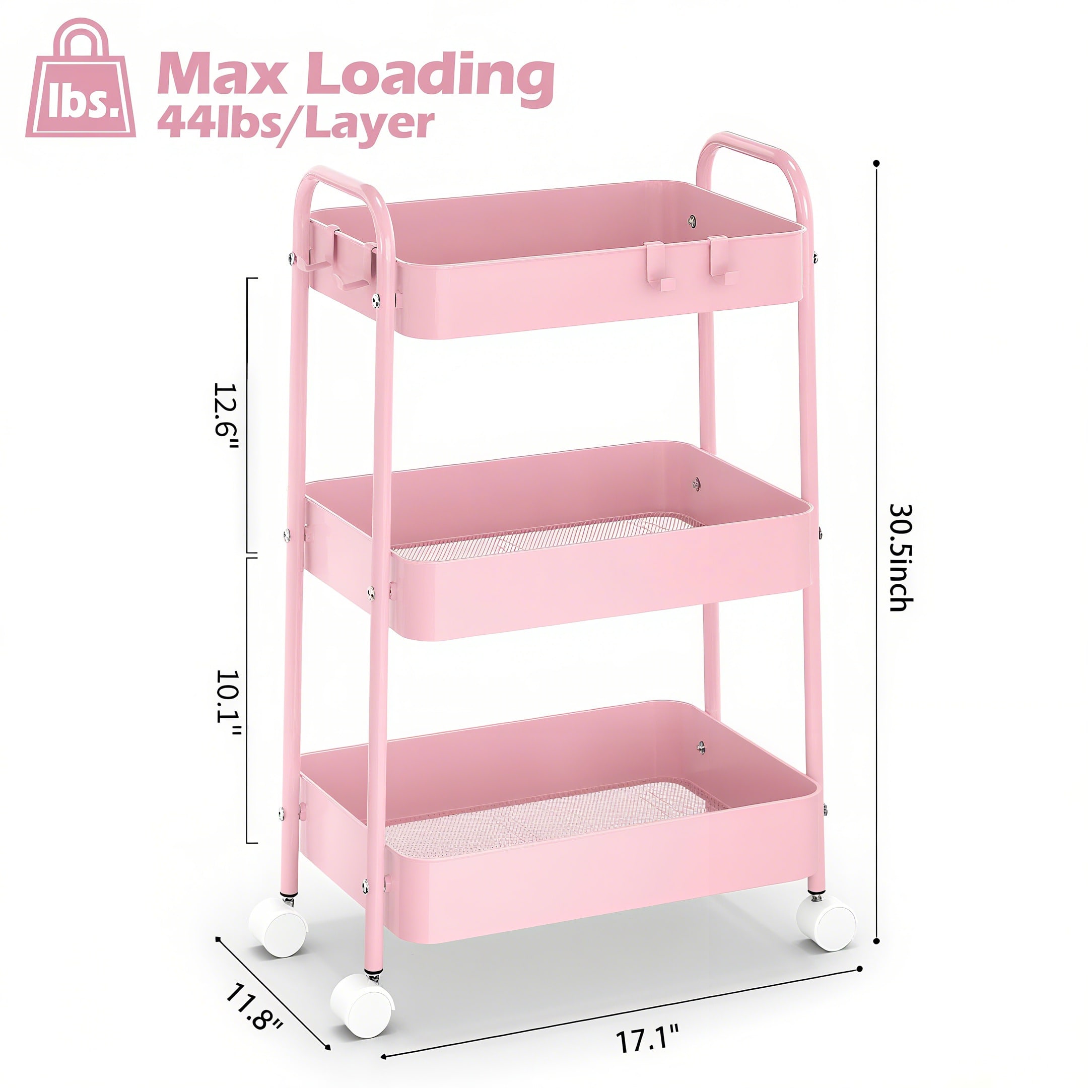 Chariot de rangement à 3 nivea - Baby Nursery Storage avis et prix