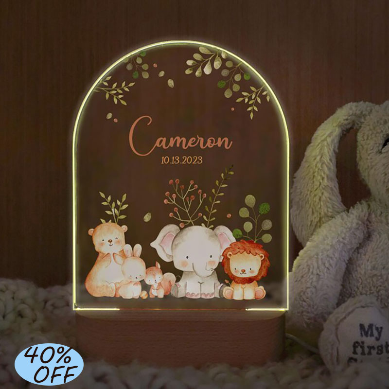 Nom personnalisé bébé veilleus - Baby Nursery Night Light avis et prix