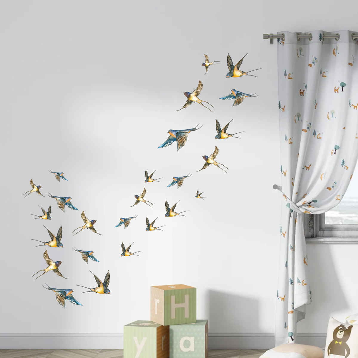 Autocollants muraux d'oiseaux  - Baby Nursery Accessories avis et prix