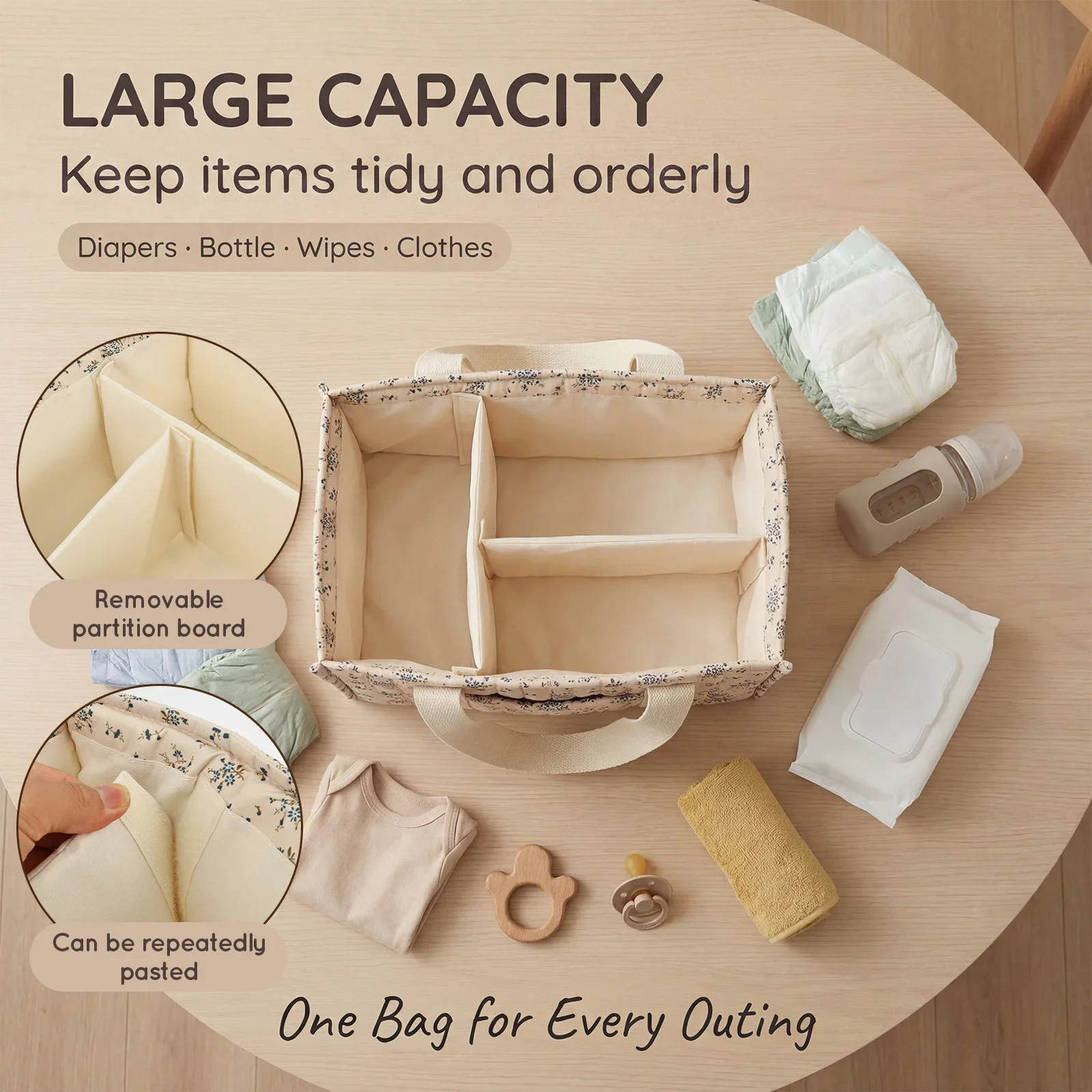 Organiseur de couches pliable  - Baby Nursery Storage avis et prix