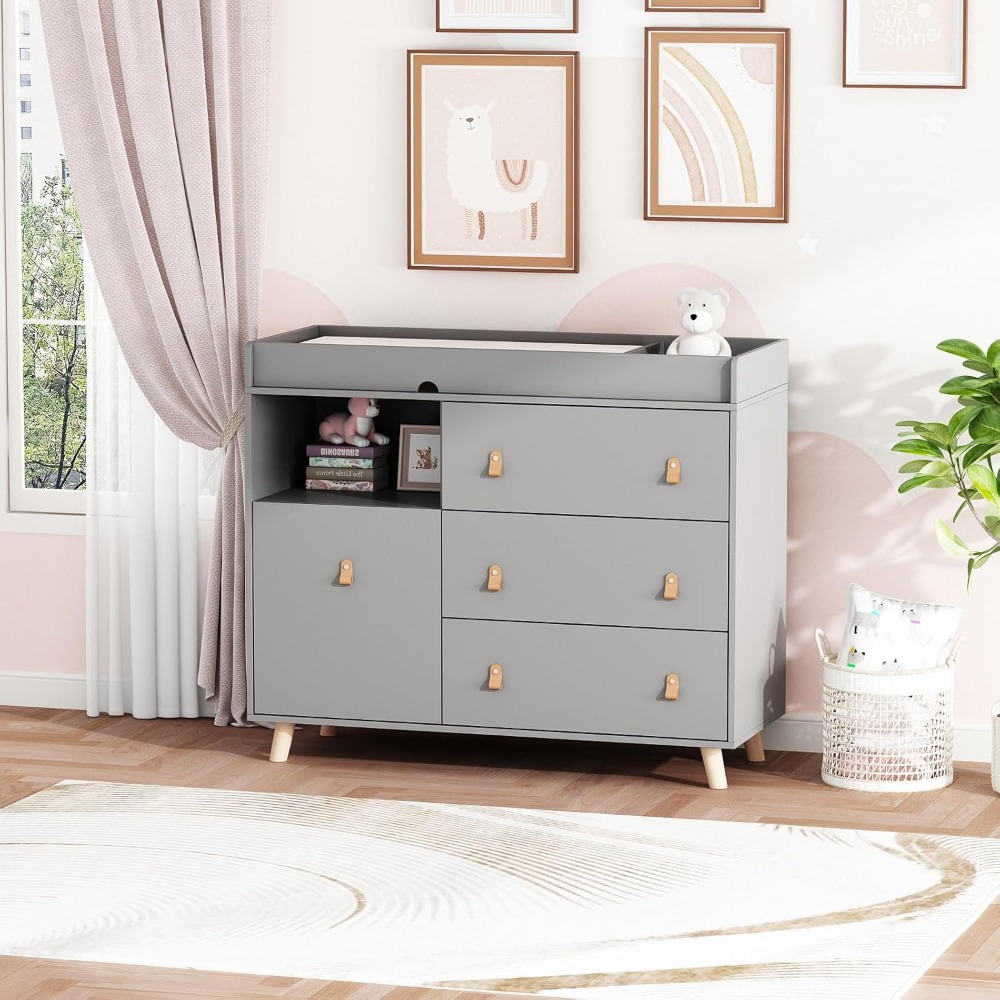 Commode à langer pour bébé, co - Baby Nursery Drawers avis et prix