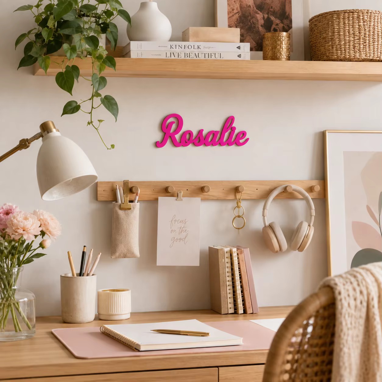 Panneau de nom en bois personn - Baby Nursery Wall avis et prix