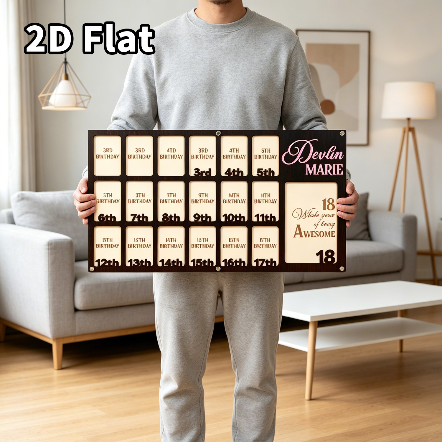1 plaque murale en bois person - Baby Nursery Wall avis et prix