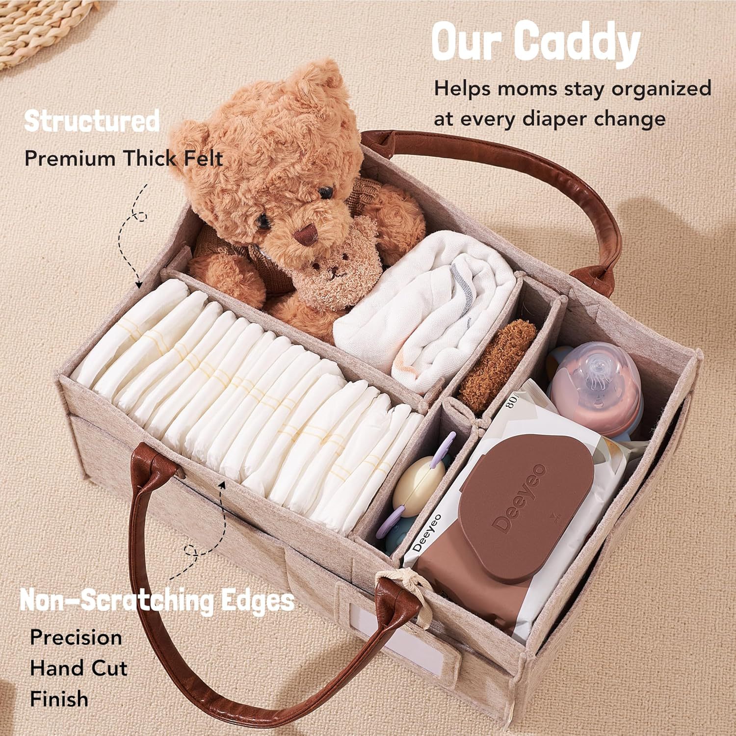 Panier de rangement en feutre  - Baby Nursery Storage avis et prix