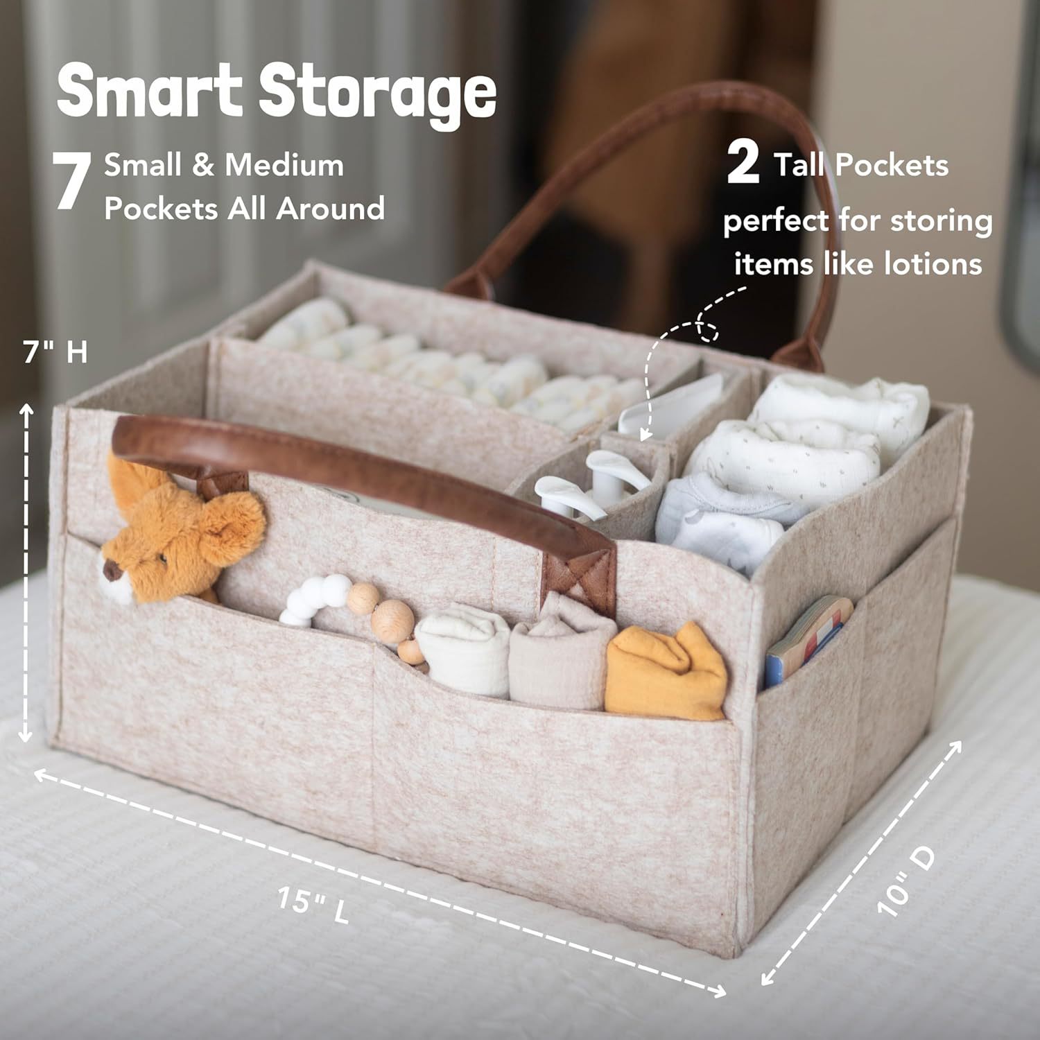 Panier de rangement en feutre  - Baby Nursery Storage avis et prix