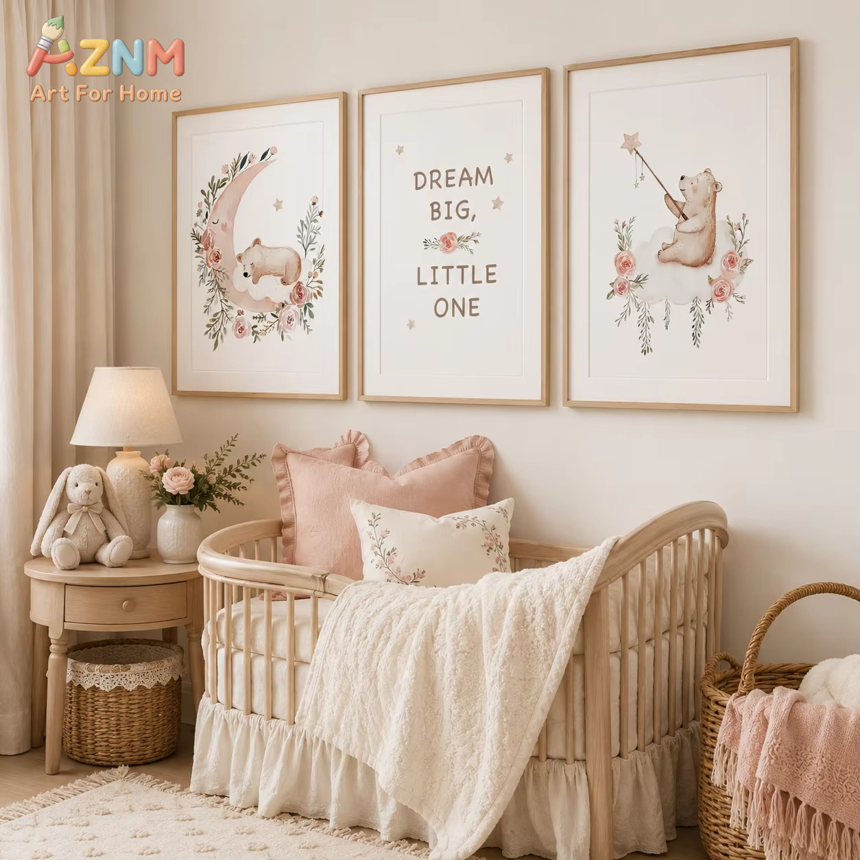 AZNM – art mural floral pour c - Baby Boy Nursery Quotes avis et prix