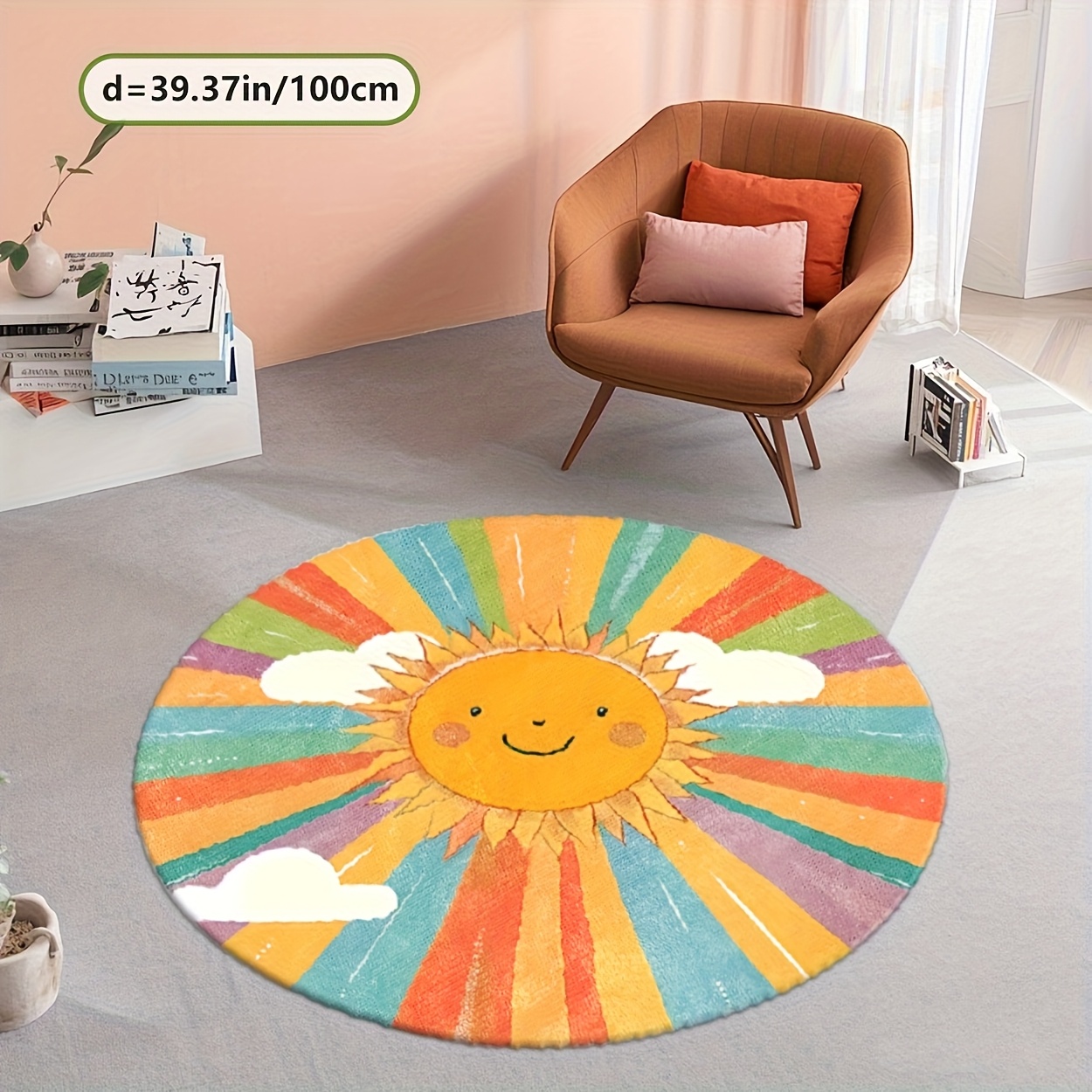 Tapis rond en peluche mignon p - Baby Nursery Themes Boy avis et prix