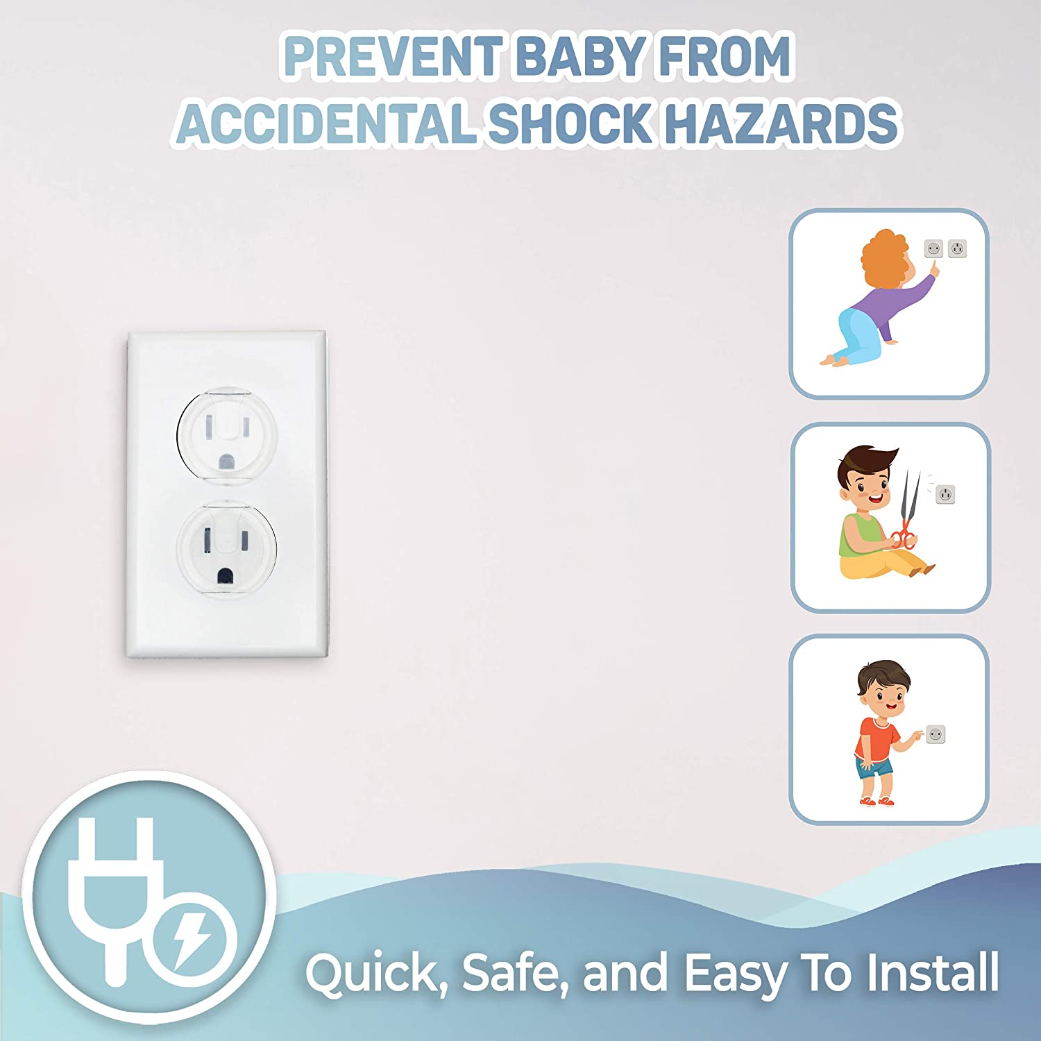 10 pièces couvercles de sortie - Outlet Cover Childproof avis et prix