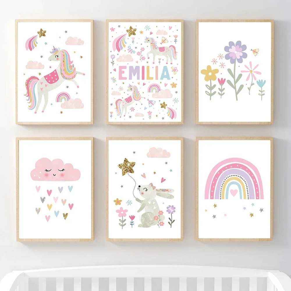 Toile murale décorative pour c - Baby Unicorn Nursery avis et prix
