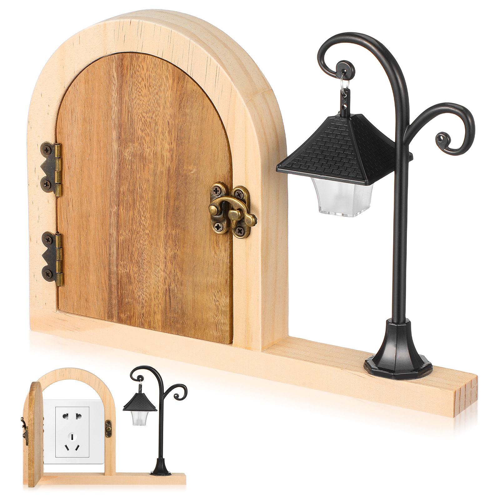Cache-prise en bois motif port - Outlet Cover Childproof avis et prix