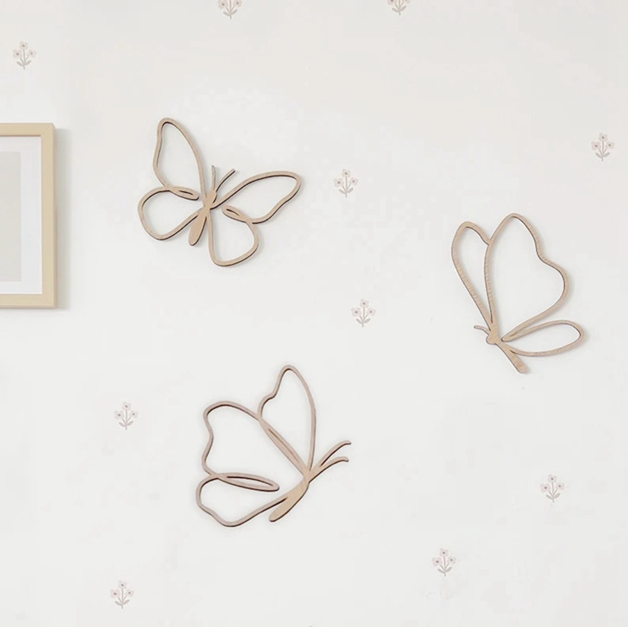 Panneau en bois avec papillons - Baby Nursery Ideas avis et prix