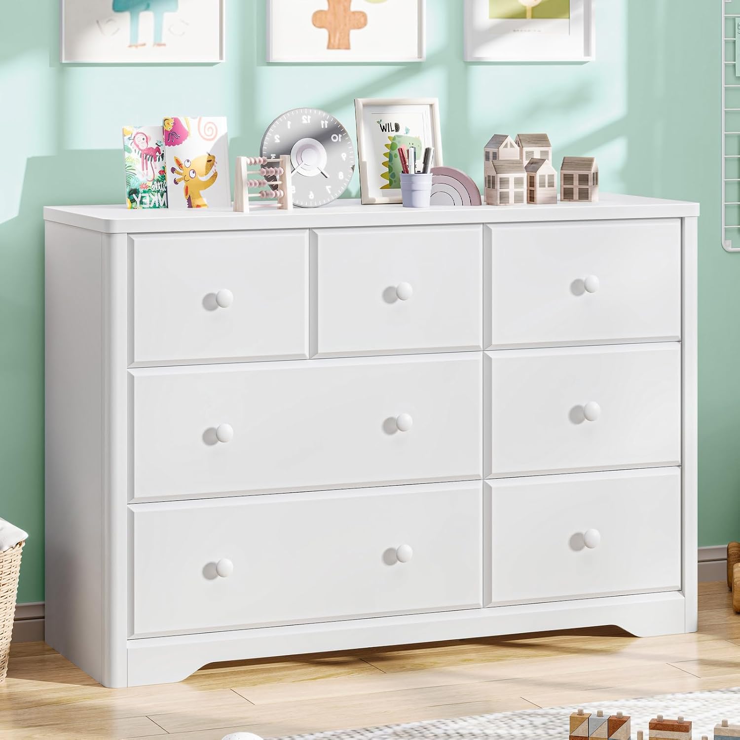 Commode à 7 tiroirs pour enfan - Baby Nursery Drawers avis et prix